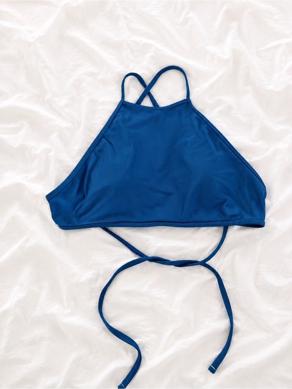 aerie Royal Blue High Neck Swim Top